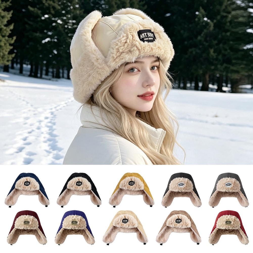 Winter Trapper Hat - Chapeau d'hiver en fausse fourrure doublé,
