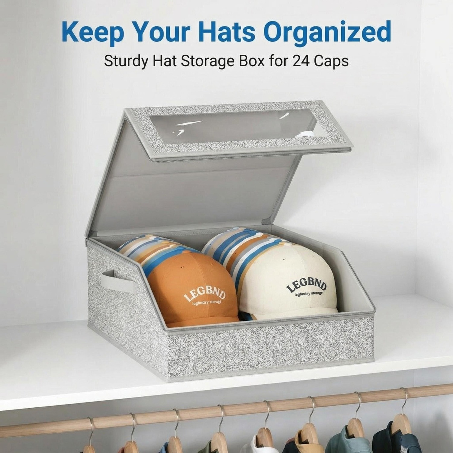 Baseball Cap Structured - Boîte de rangement pour chapeaux à