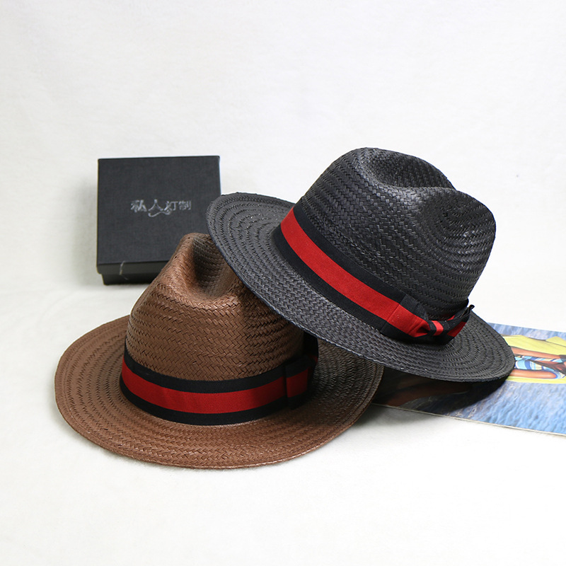 Cowboy Hat Straw - Chapeau de paille tissé à la