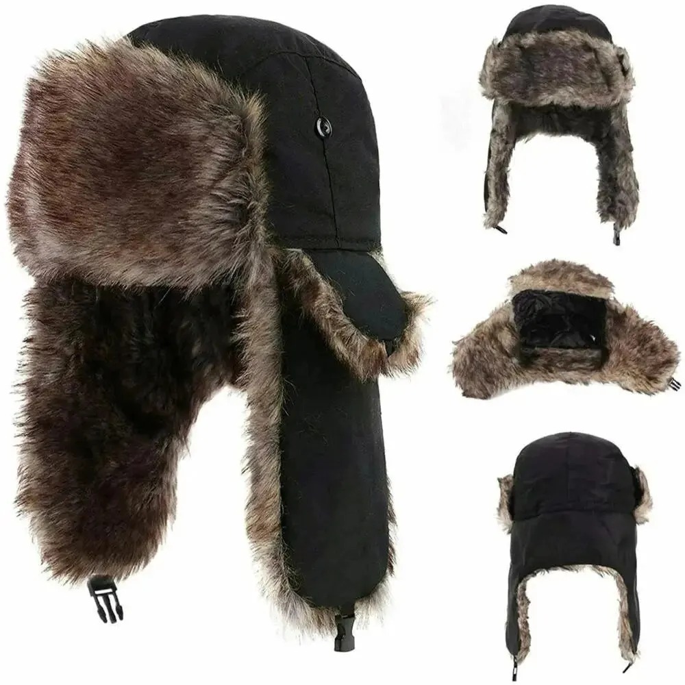 Winter Trapper Hat - Chapeau d'hiver russe chaud et imperméable