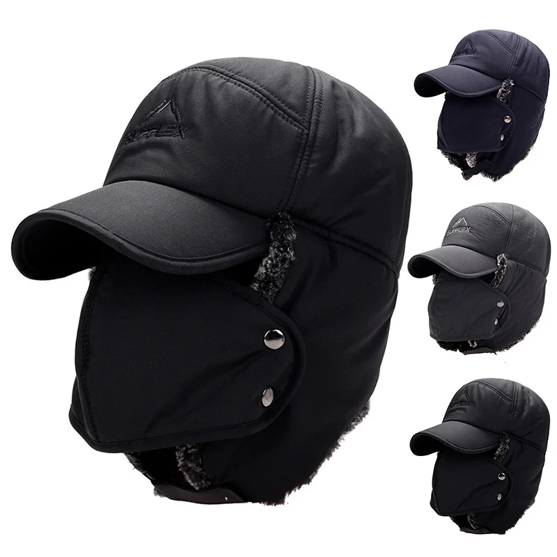 Winter Trapper Hat - Chapeau d'hiver chaud en fausse fourrure