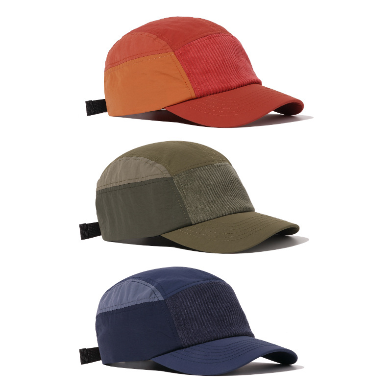 Corduroy Cap 5 Panel - Casquette de baseball légère unisexe à