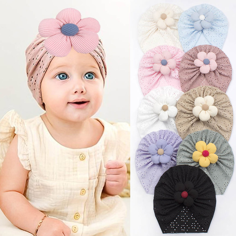 Dad Hat Cotton - Turban indien à fleurs 3D pour
