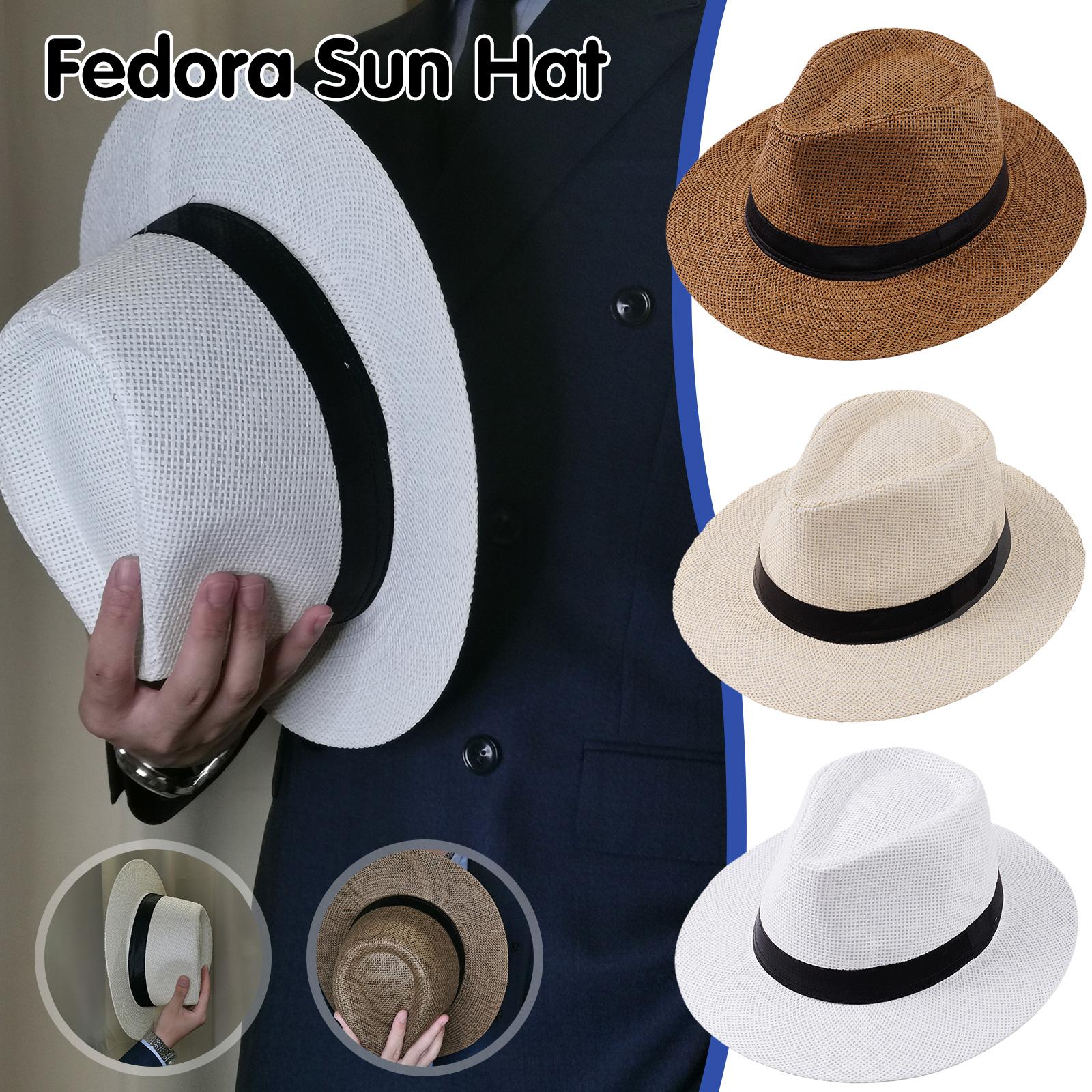 Cowboy Hat Straw - Chapeau de paille Panama pour homme,