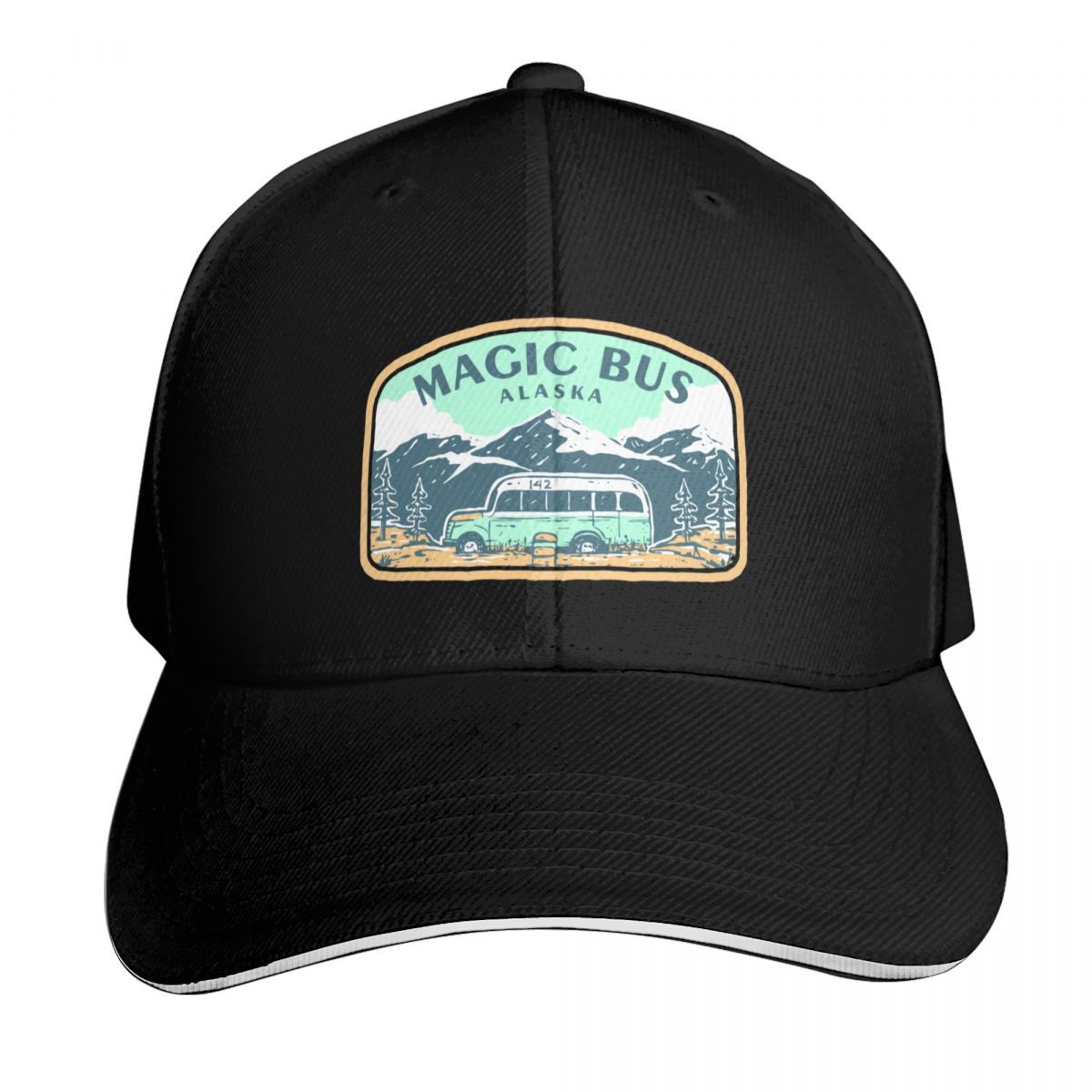 Golf Cap Dad - Casquette de baseball Magic Bus Alaska,