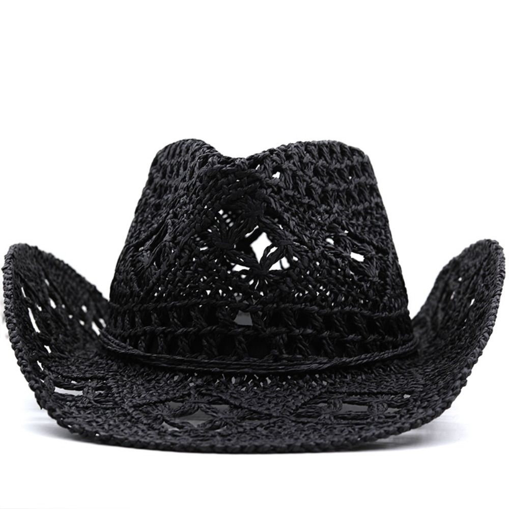 Cowboy Hat Straw - Chapeau de paille vintage à large