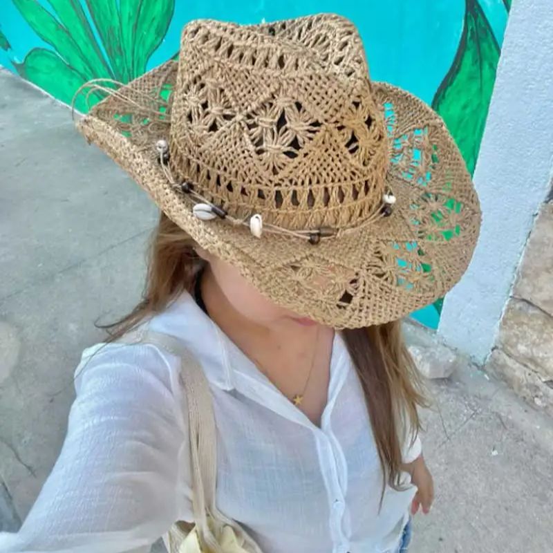 Cowboy Hat Straw - Chapeau de paille d'été pour la