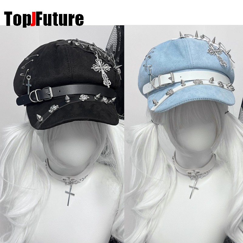 Dad Hat Cotton - Casquette octogonale Harajuku pour femme, style