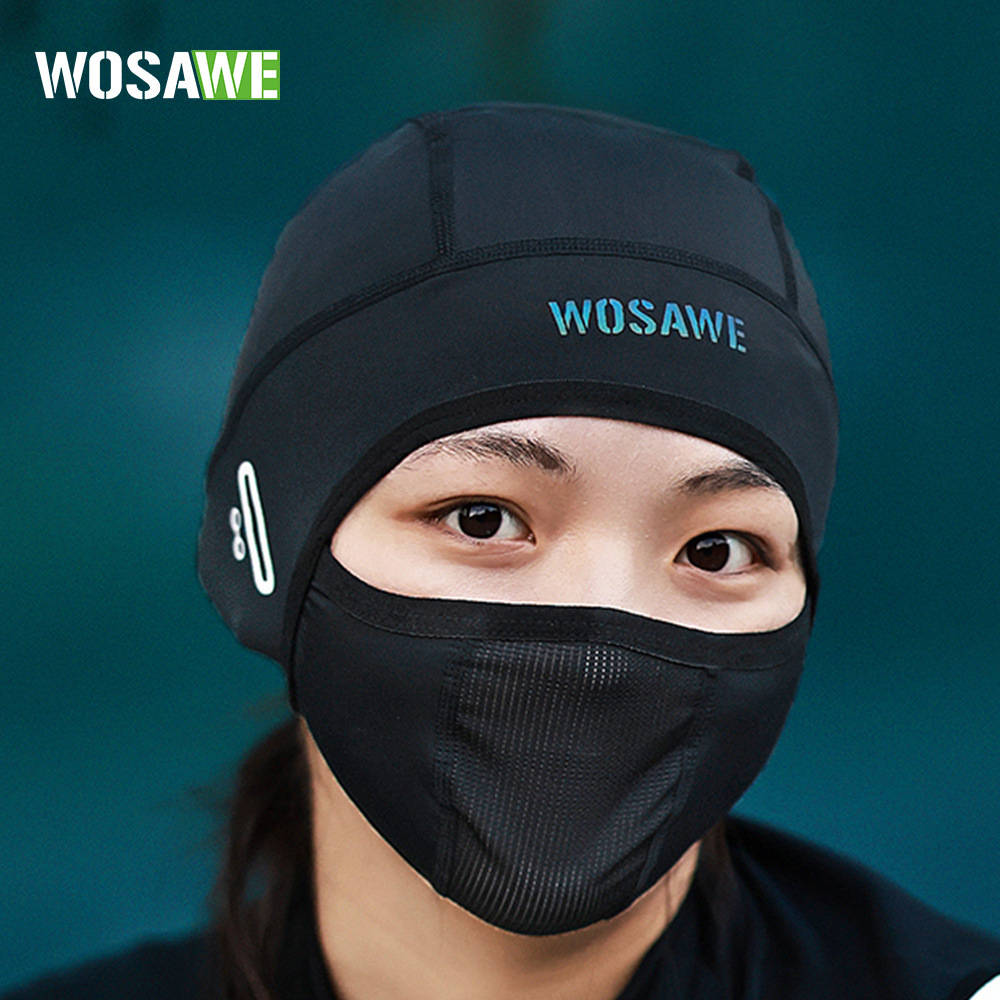 Skull Cap Helmet Liner - WOSAWE Cagoule de cyclisme respirante en