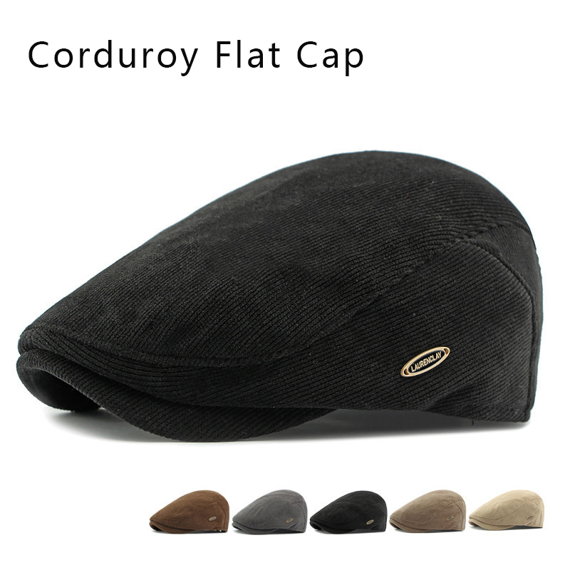 Newsboy Cap Ivy - Casquette plate en velours côtelé pour
