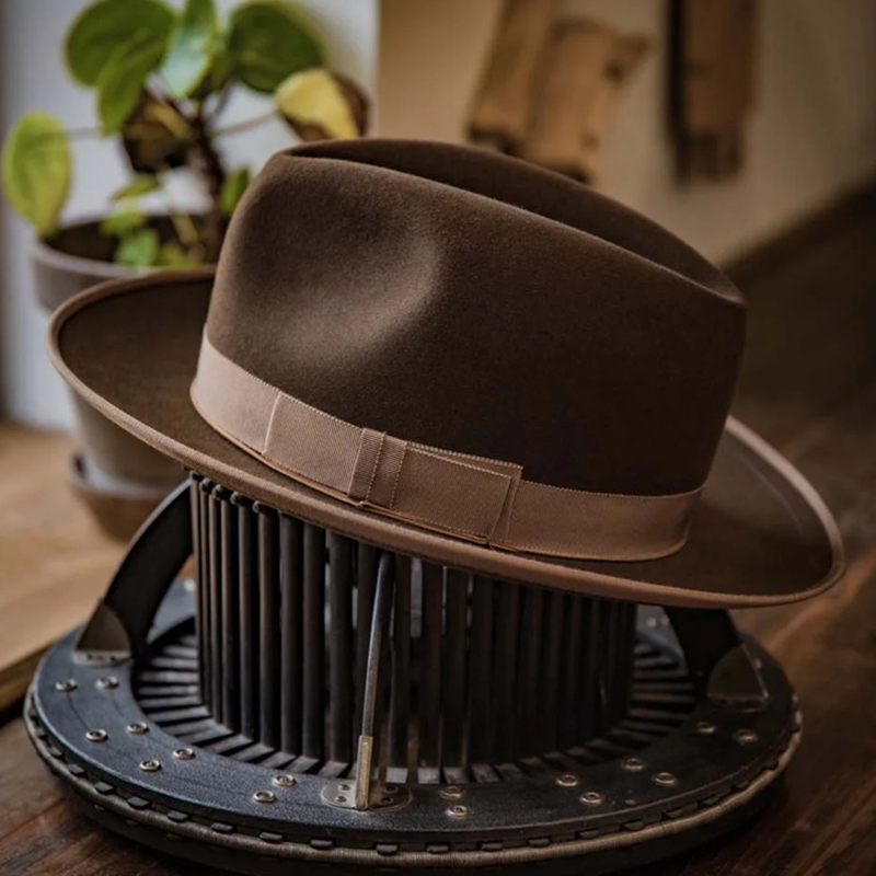 Fedora Hat Wool - Chapeau Fedora doux avec nœud pour