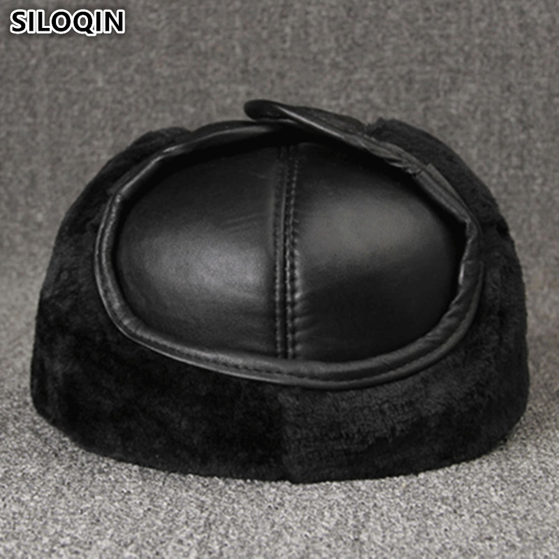 Winter Trapper Hat - Casquettes en cuir véritable, chapeaux d'hiver