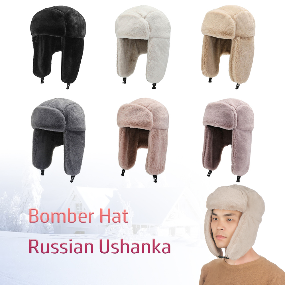 Winter Trapper Hat - Chapeau d'hiver chaud et matelassé, casquette