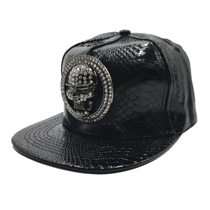 Snapback Hat Flat - Oohmy-Casquette de baseball réglable en cuir