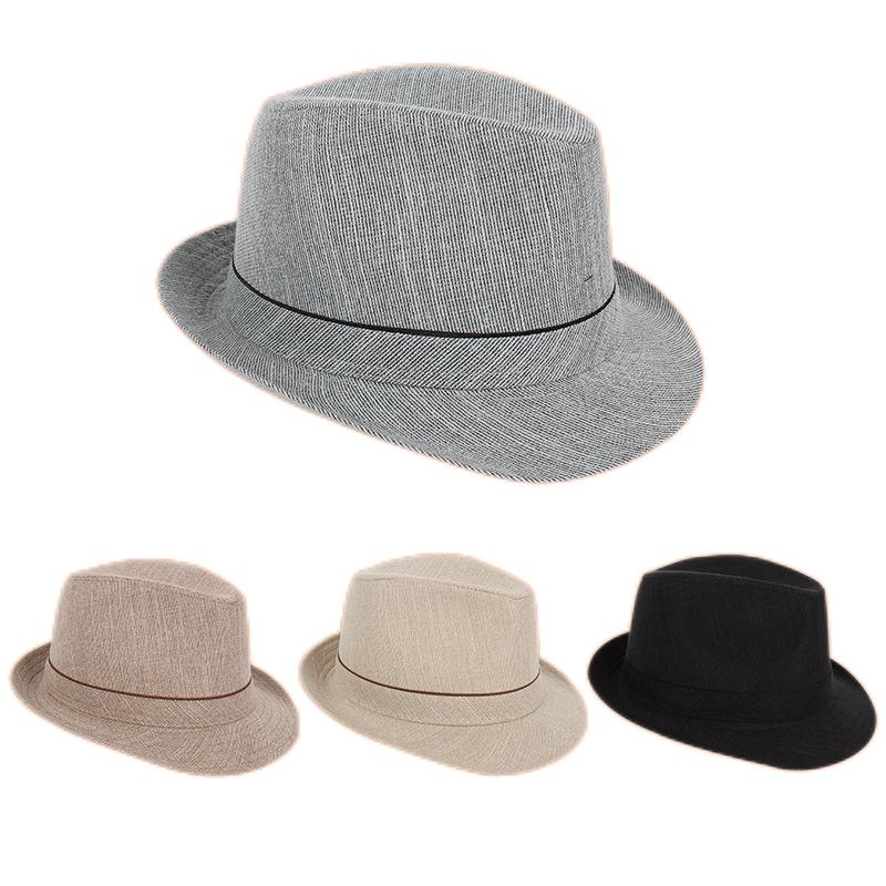 Fedora Hat Wool - Printemps et automne hommes Fedoras haut