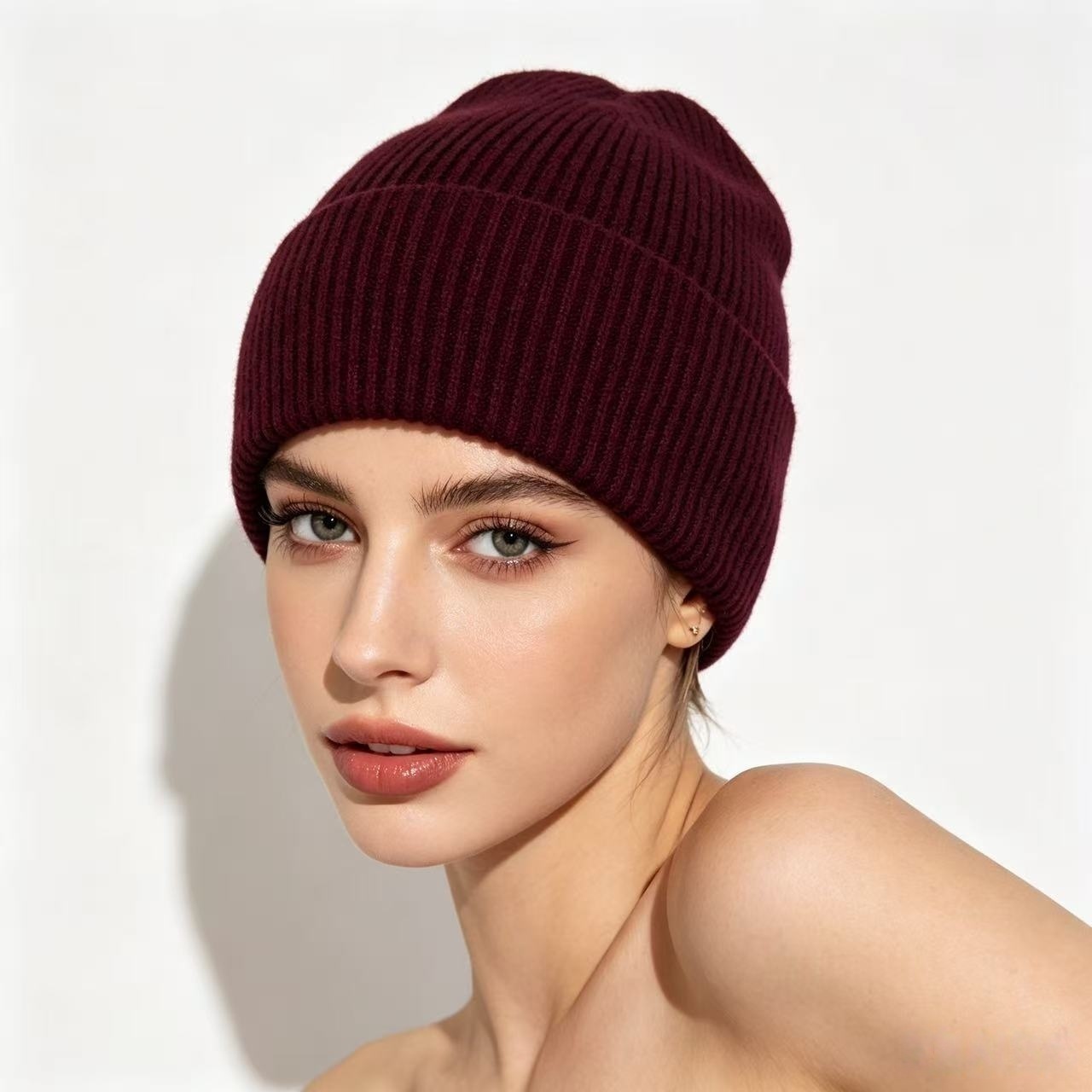 Bonnet thermique en tricot côt - Beanie Cuffed Knit avis et prix
