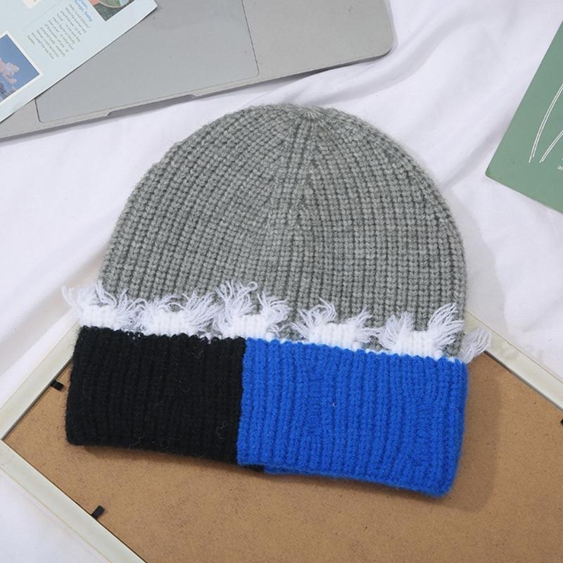 Bonnet à revers en tricot coul - Beanie Cuffed Knit avis et prix