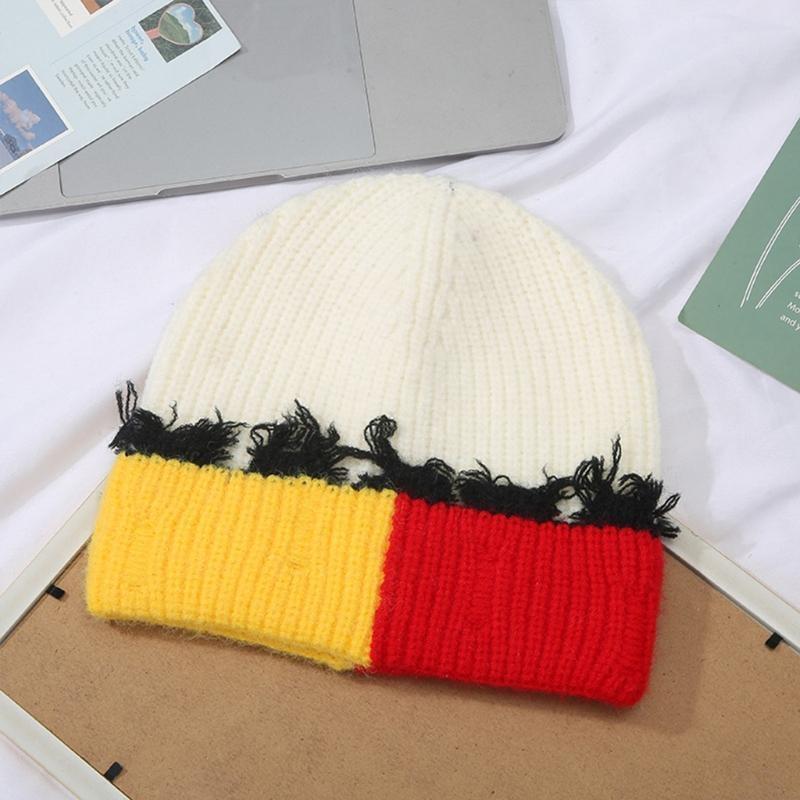 Bonnet à revers en tricot coul - Beanie Cuffed Knit avis et prix