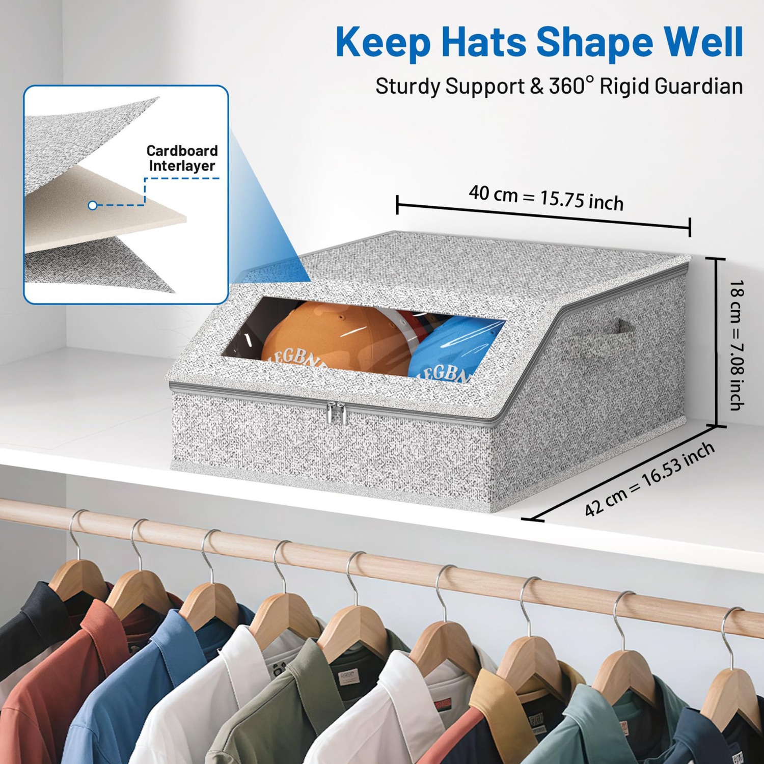 Boîte de rangement pour chapea - Baseball Cap Structured avis et prix