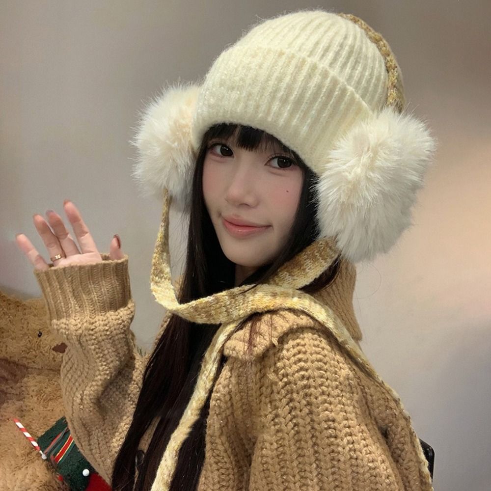 Bonnet rétro en tricot avec ca - Beanie Cuffed Knit avis et prix