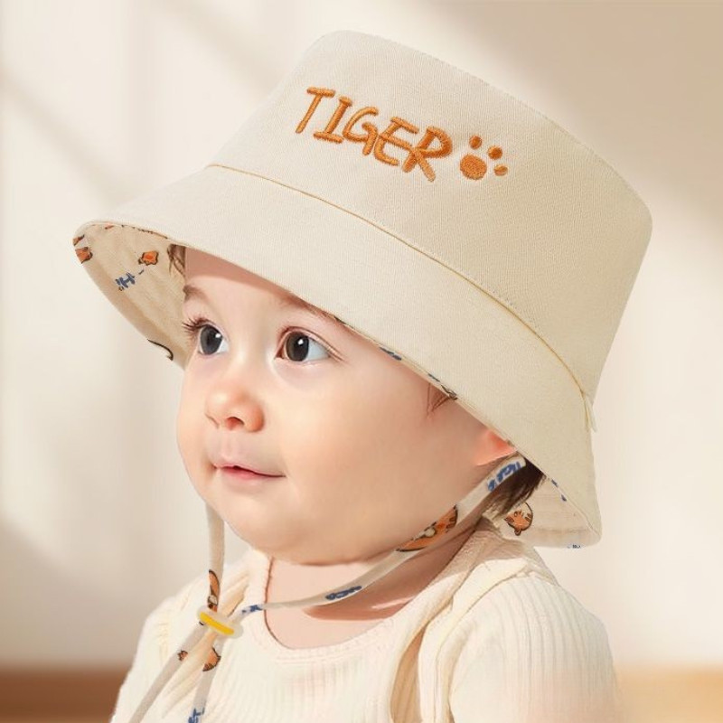 Chapeau Bob Bébé Brodé Lettres - Bucket Hat Cotton avis et prix