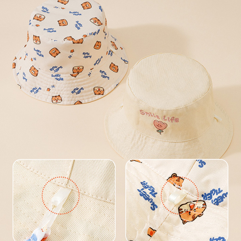 Chapeau Bob Bébé Brodé Lettres - Bucket Hat Cotton avis et prix