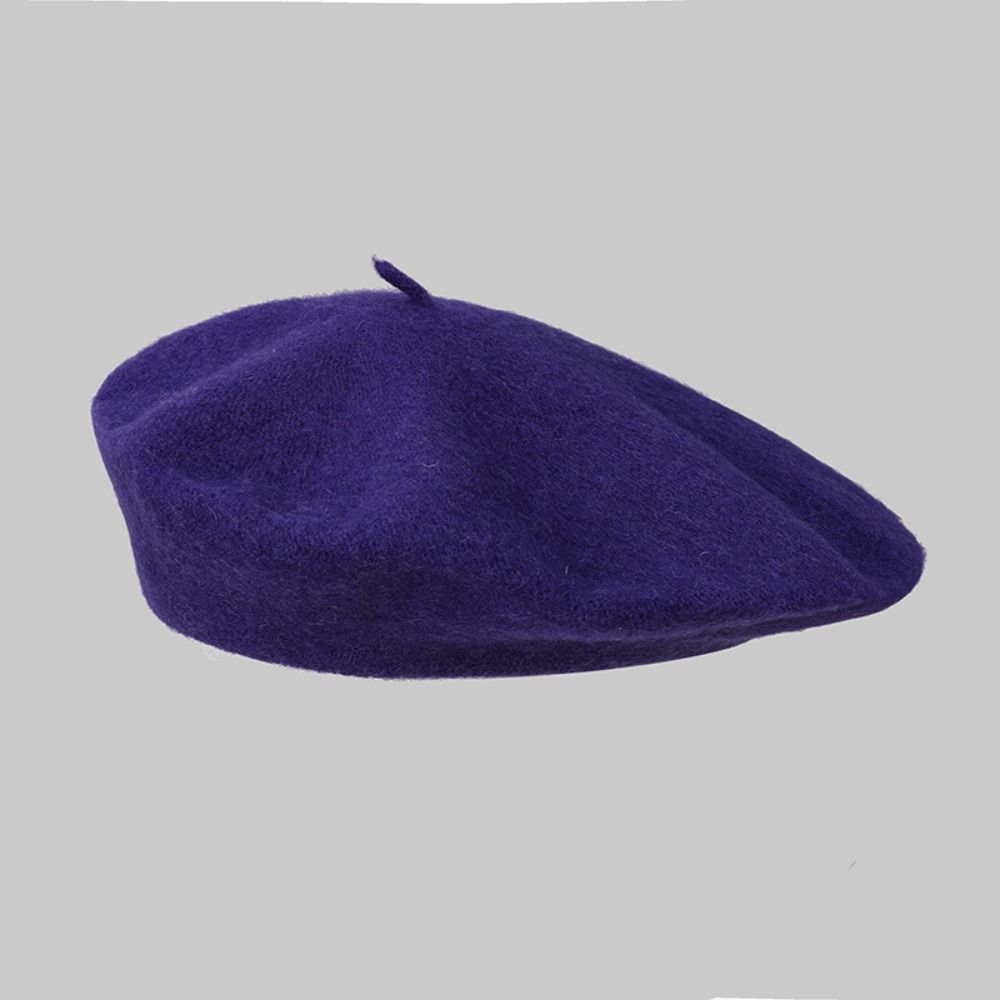 Béret en laine uni élégant pou - Beret French Wool avis et prix