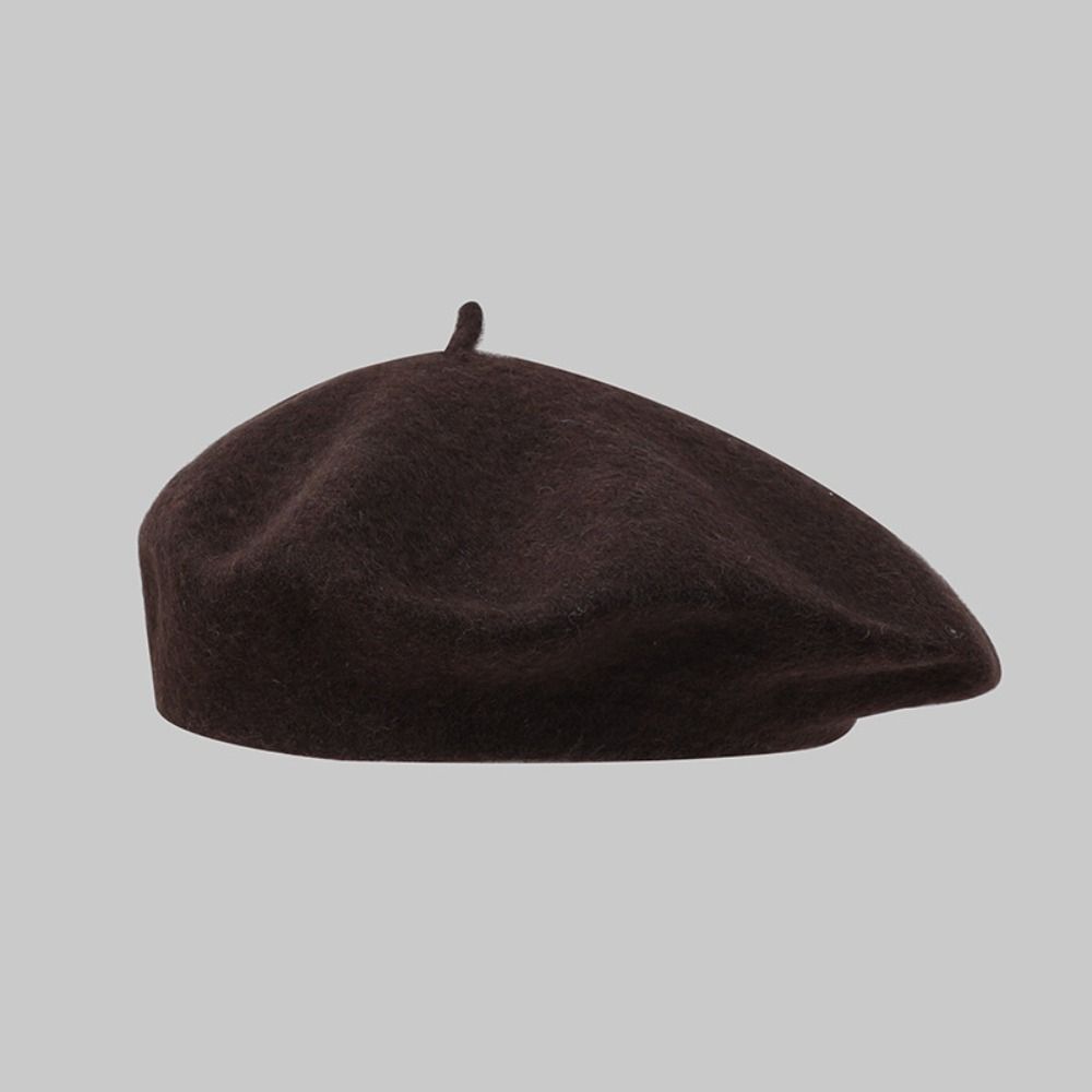 Béret en laine uni élégant pou - Beret French Wool avis et prix
