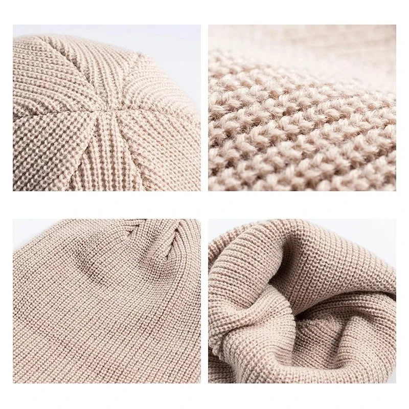 Bonnet tricoté d'hiver chaud p - Beanie Cuffed Knit avis et prix