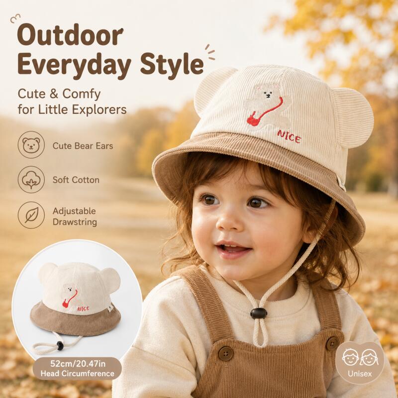 Chapeau Bob Enfant Oreilles d' - Bucket Hat Cotton avis et prix
