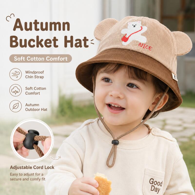 Chapeau Bob Enfant Oreilles d' - Bucket Hat Cotton avis et prix
