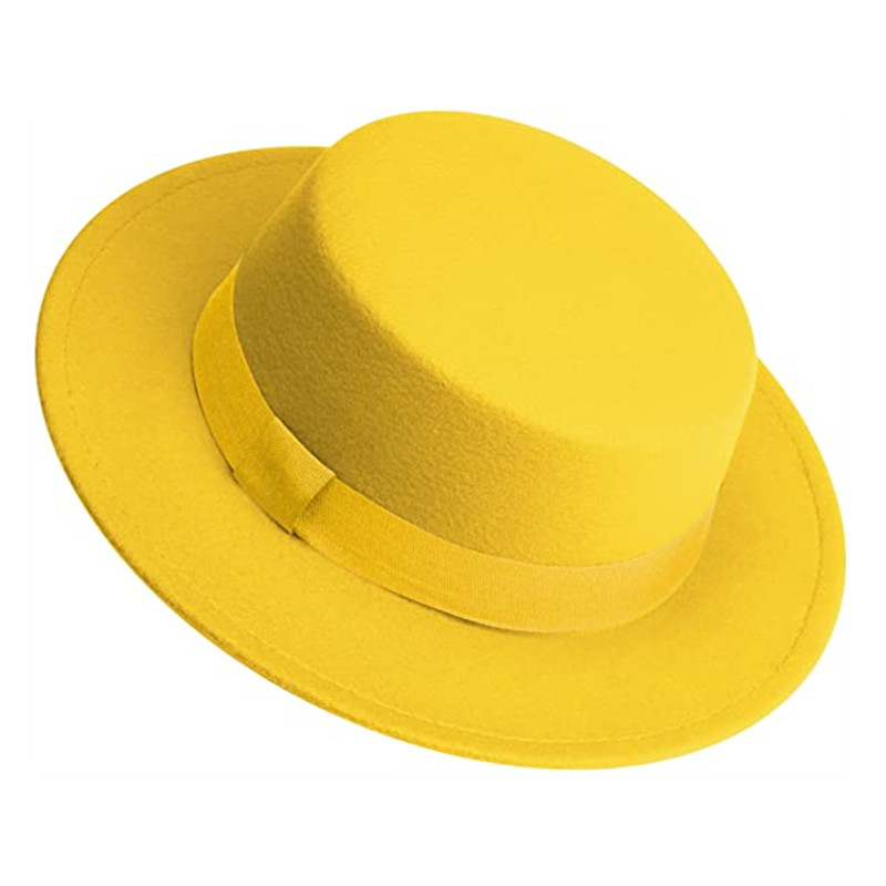 Chapeau Fedora blanc unisexe,  - Fedora Hat Wool avis et prix