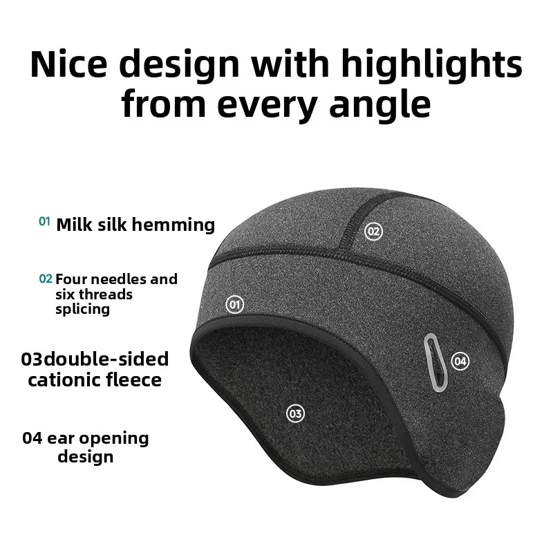 Bonnet d'hiver chaud pour cycl - Skull Cap Helmet Liner avis et prix
