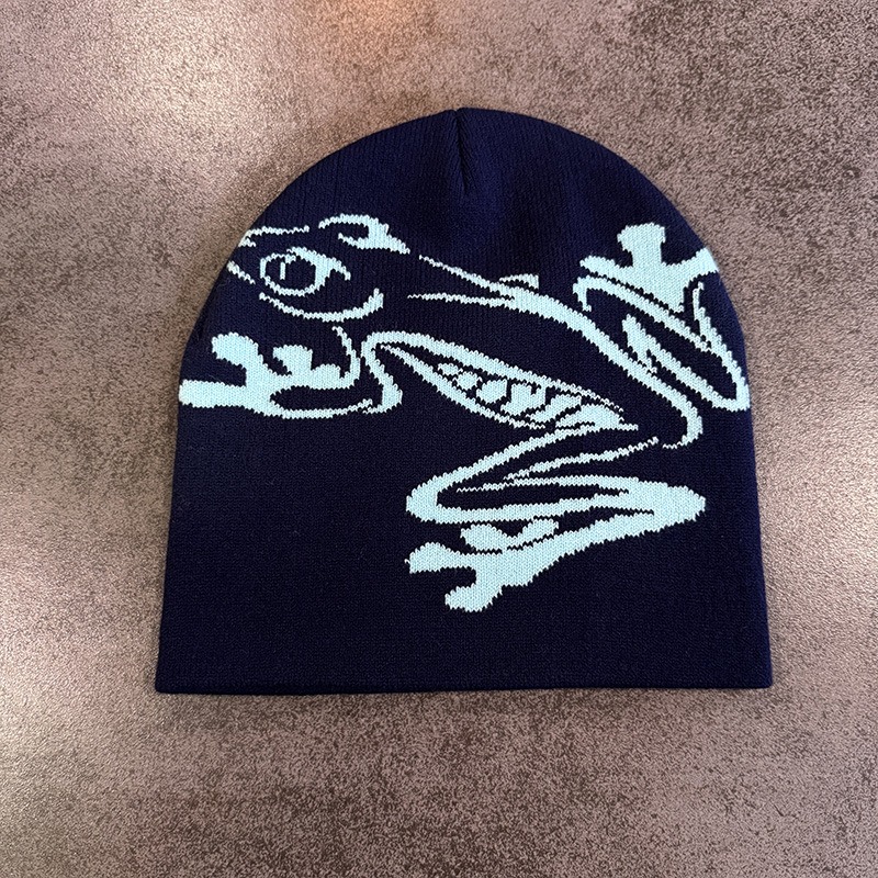 Bonnet imprimé grenouille d'ar - Beanie Cuffed Knit avis et prix