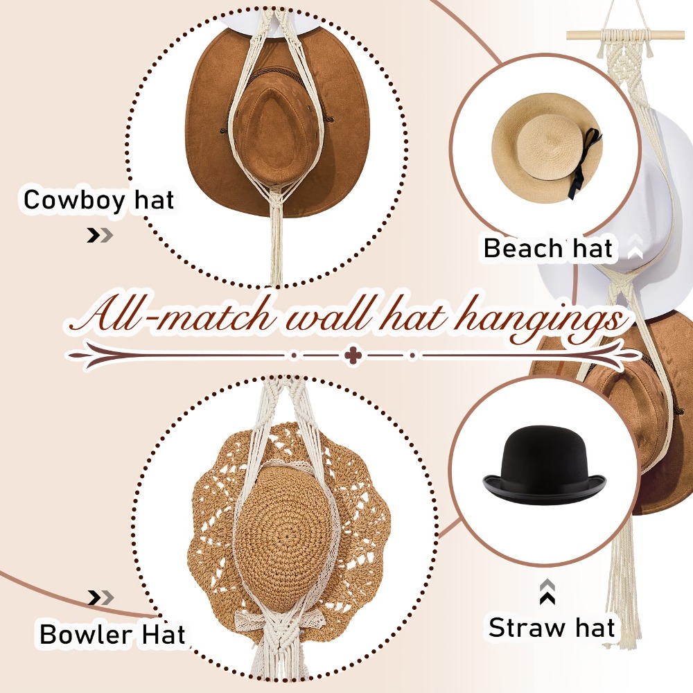 Support mural en macramé bohèm - Sun Hat Wide Brim avis et prix