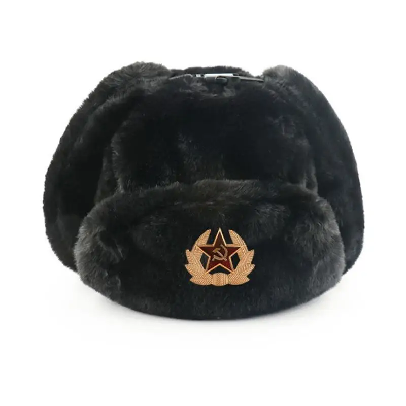 Badge soviétique Ushanka homme - Winter Trapper Hat avis et prix