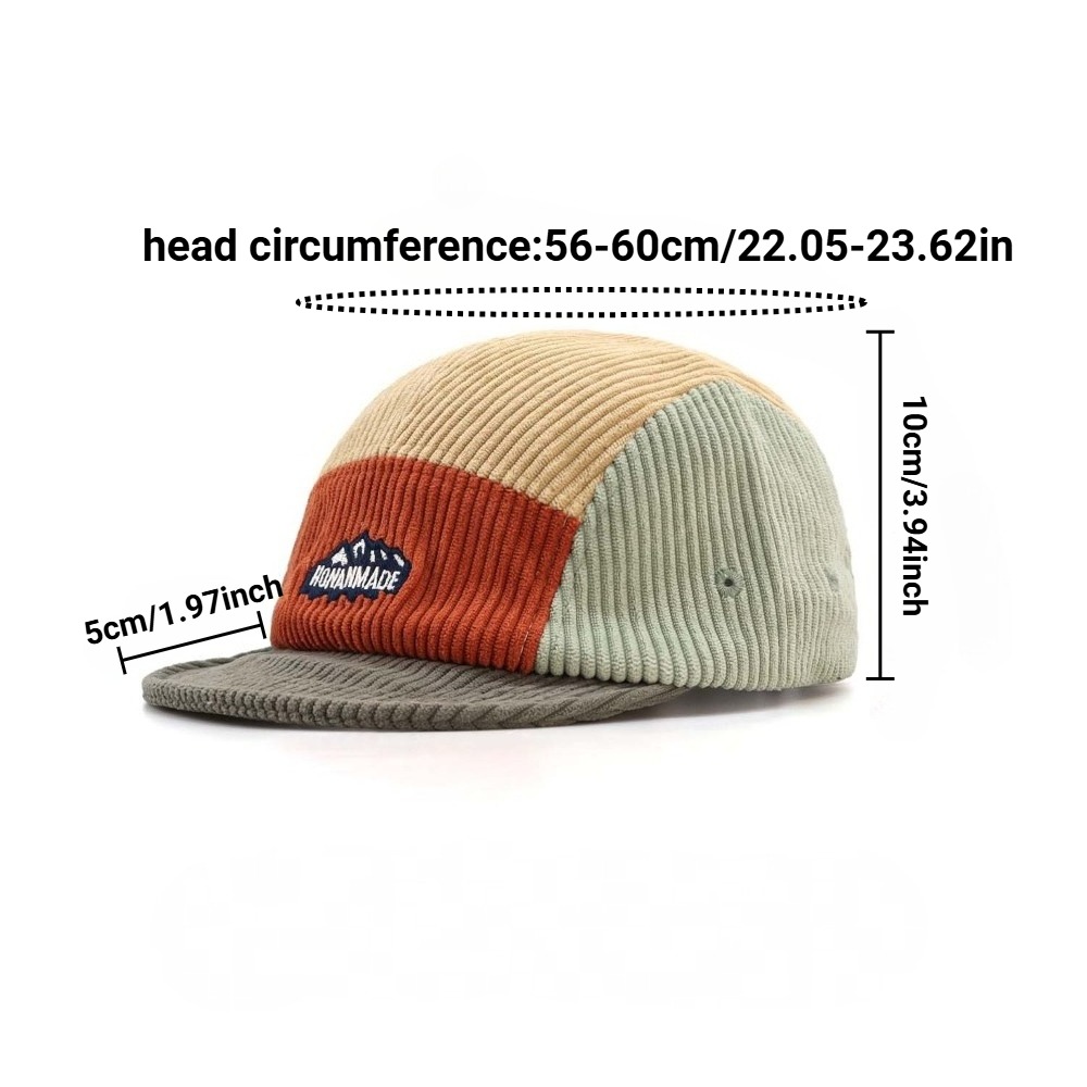 Casquette à 5 panneaux à visiè - Corduroy Cap 5 Panel avis et prix