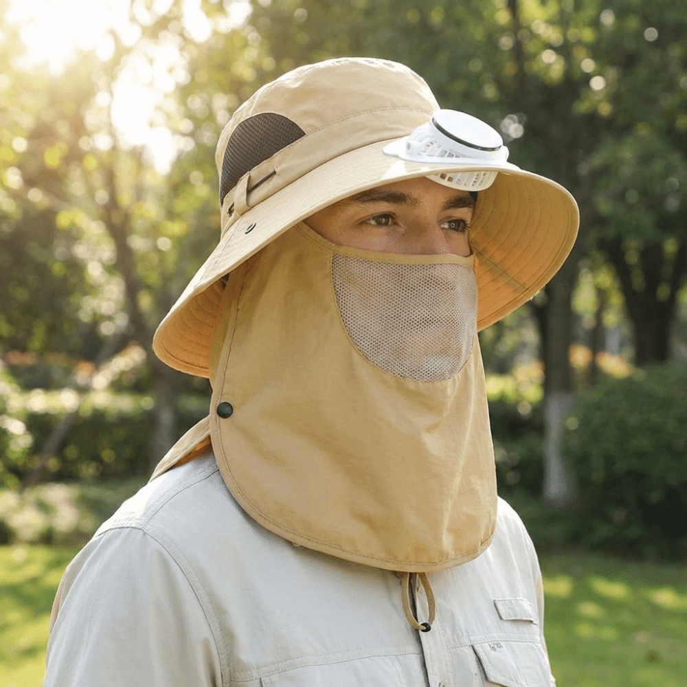Chapeau ventilateur solaire po - Sun Hat Wide Brim avis et prix