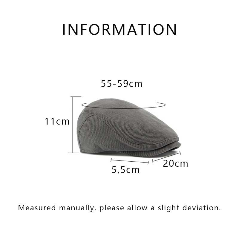 Casquette plate en velours côt - Newsboy Cap Ivy avis et prix