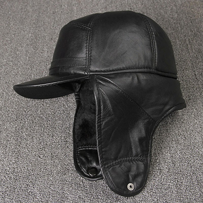 Casquettes en cuir véritable,  - Winter Trapper Hat avis et prix