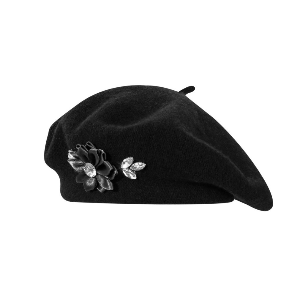 Béret en Laine Couleur Unie Te - Beret French Wool avis et prix