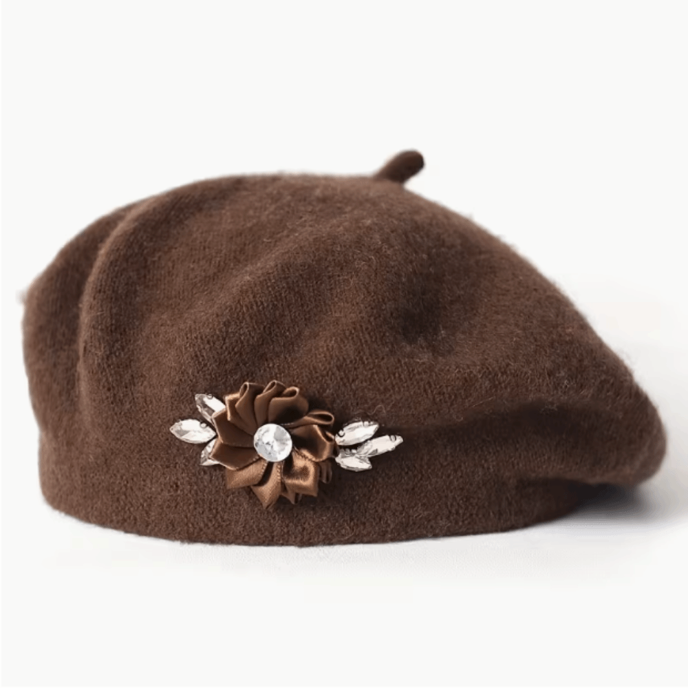 Béret en Laine Couleur Unie Te - Beret French Wool avis et prix