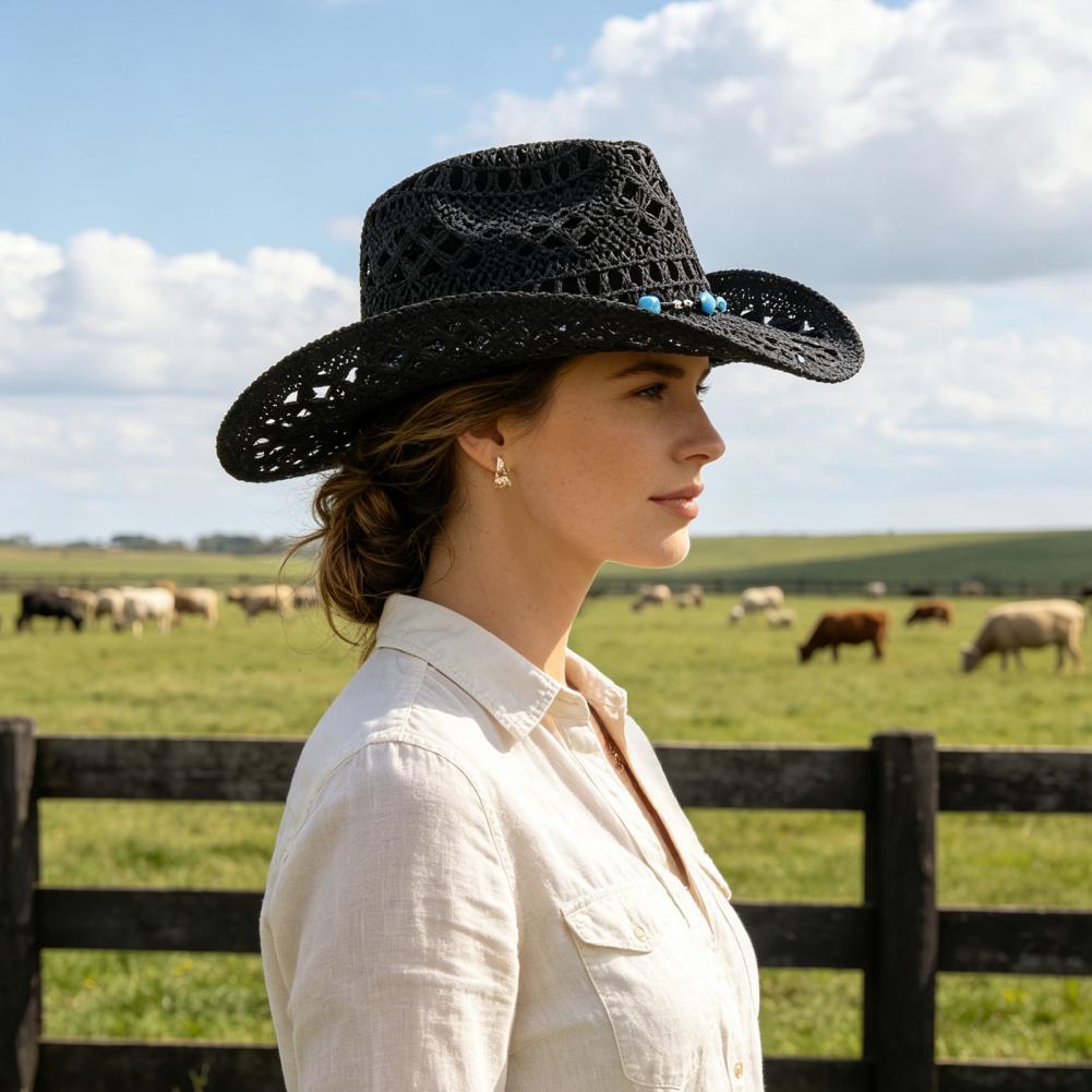 Chapeau de cowboy à large bord - Cowboy Hat Straw avis et prix