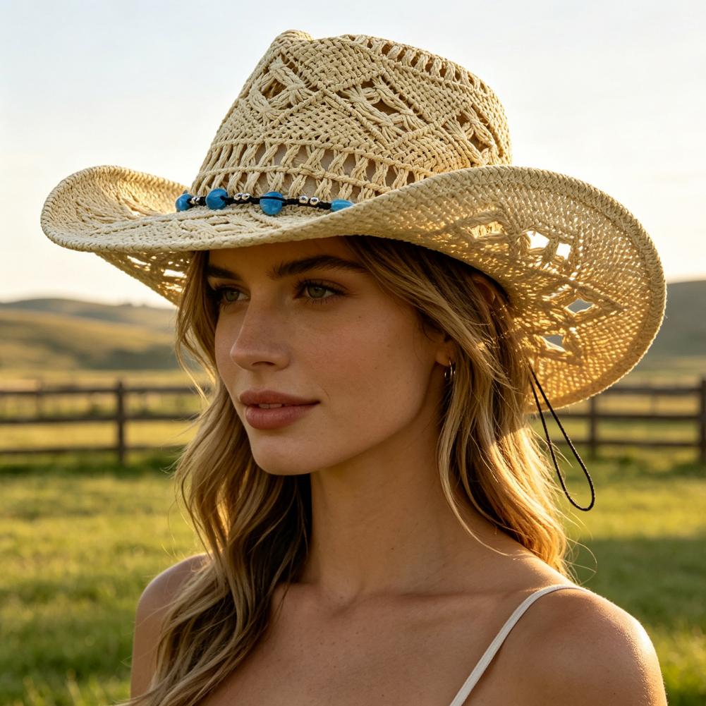 Chapeau de cowboy à large bord - Cowboy Hat Straw avis et prix
