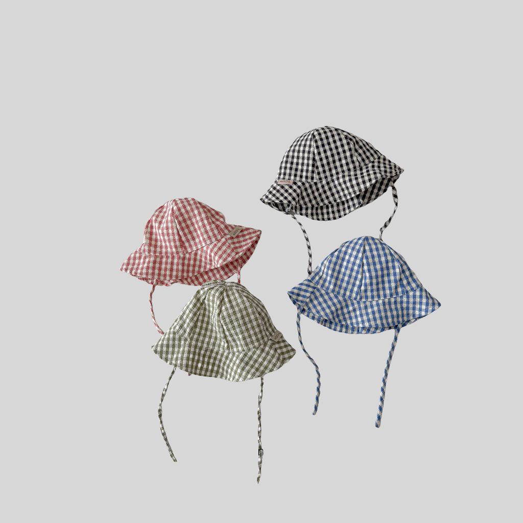 Ins Style Plaid bébé seau chap - Sun Hat Wide Brim avis et prix